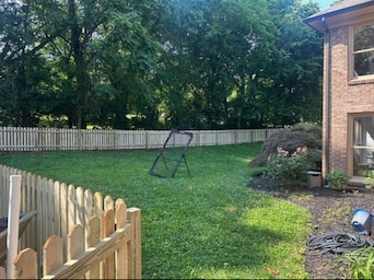 Aluminum property boundary fence installed in Knoxville TN
